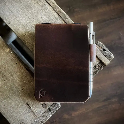 Full Grain Leather Notepad Holder