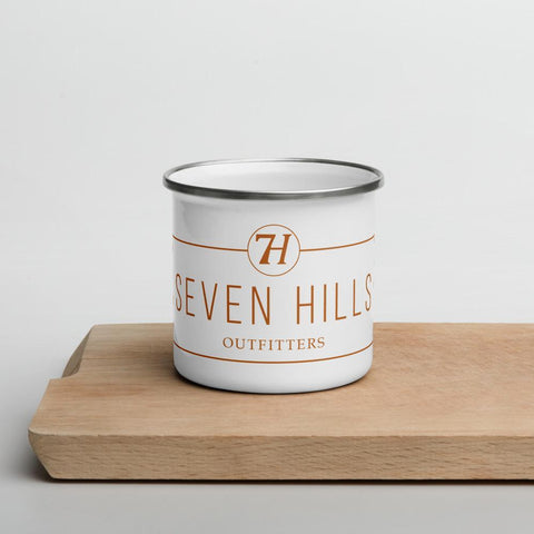 7H Orange Label Enamel Mug-Seven Hills Outfitters-Seven Hills Outfitters