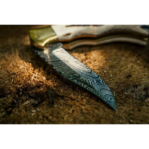 Deer Antler Pocket Knife- VG 33