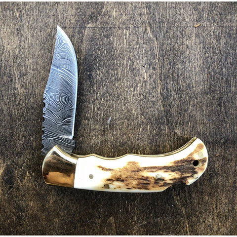 Deer Antler Pocket Knife- VG 33