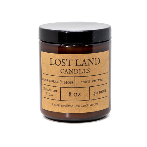 Black Coral & Moss Candle - 8 oz