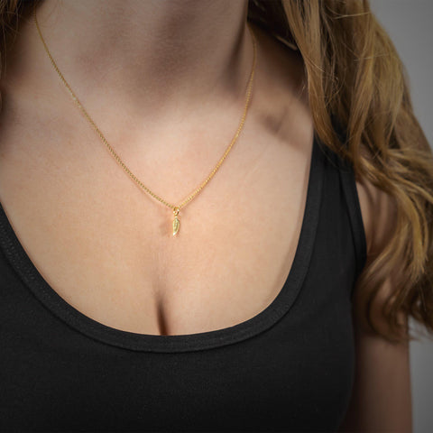Gold Leaf Necklace-Bent Fine Jewelry-Seven Hills Outfitters
