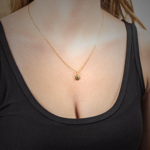 Gold Sun Necklace-Bent Fine Jewelry-Seven Hills Outfitters
