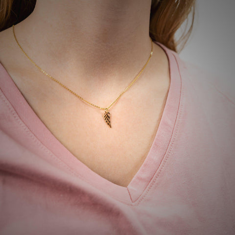Gold Wing Necklace-Bent Fine Jewelry-Seven Hills Outfitters