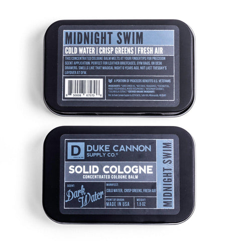 SOLID COLOGNE - MIDNIGHT SWIM-Duke Cannon-Seven Hills Outfitters
